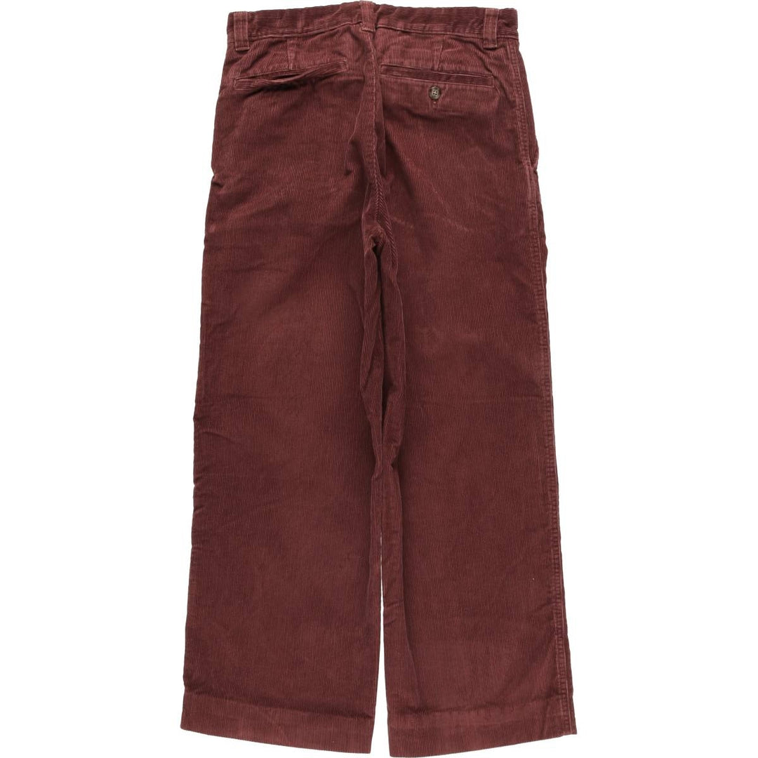 90s-00'S LLBean Double L Classic Fit Corduroy Pants, Men's, Vintage, Size W30 cotton wine-red Vintage Second Hand