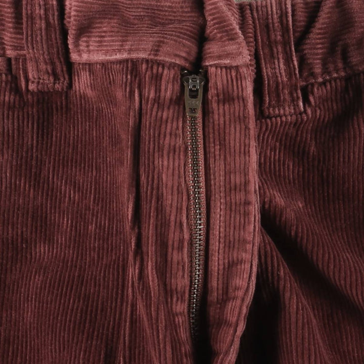 90s-00'S LLBean Double L Classic Fit Corduroy Pants, Men's, Vintage, Size W30 cotton wine-red Vintage Second Hand