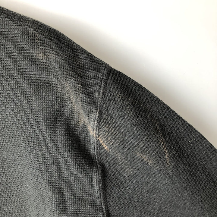 Ralph Lauren POLO RALPH LAUREN Thermal Ron T Waffle Men's L size cotton black type Vintage Second Hand