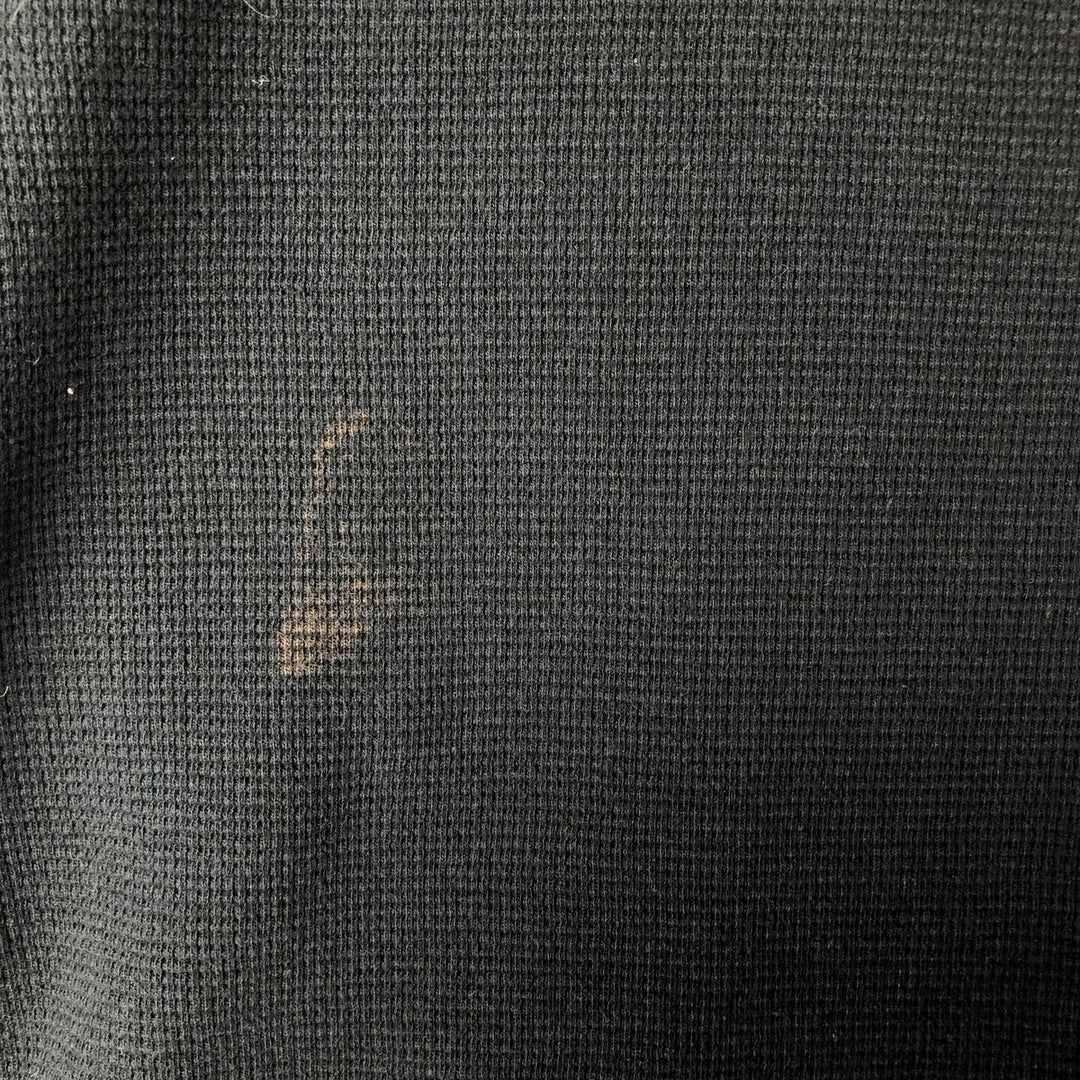 Ralph Lauren POLO RALPH LAUREN Thermal Ron T Waffle Men's L size cotton black type Vintage Second Hand