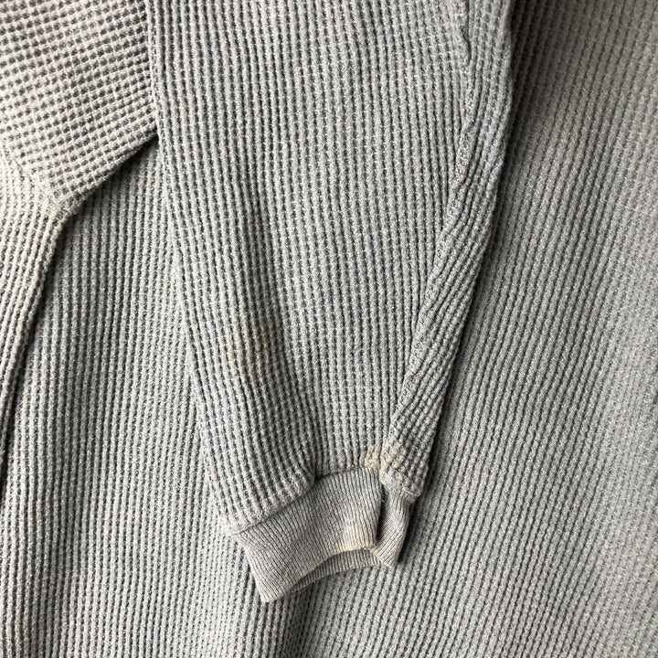 Harley-Davidson Thermal T-Shirt, Waffle, Men's Size L polyester gray type Vintage Second Hand