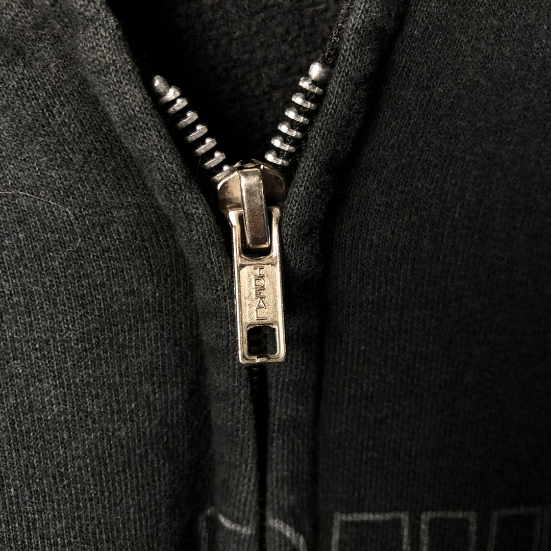 2000'S Harley-Davidson Eagle Pattern Full-Zip Hoodie, Men's Size L unclear Charcoal Vintage Second Hand