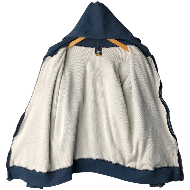 Vintage 90'S ACE SPORTSWEAR full-zip sweatshirt hoodie, made in the USA, men's size XL cotton Navy blue Vintage Second Hand