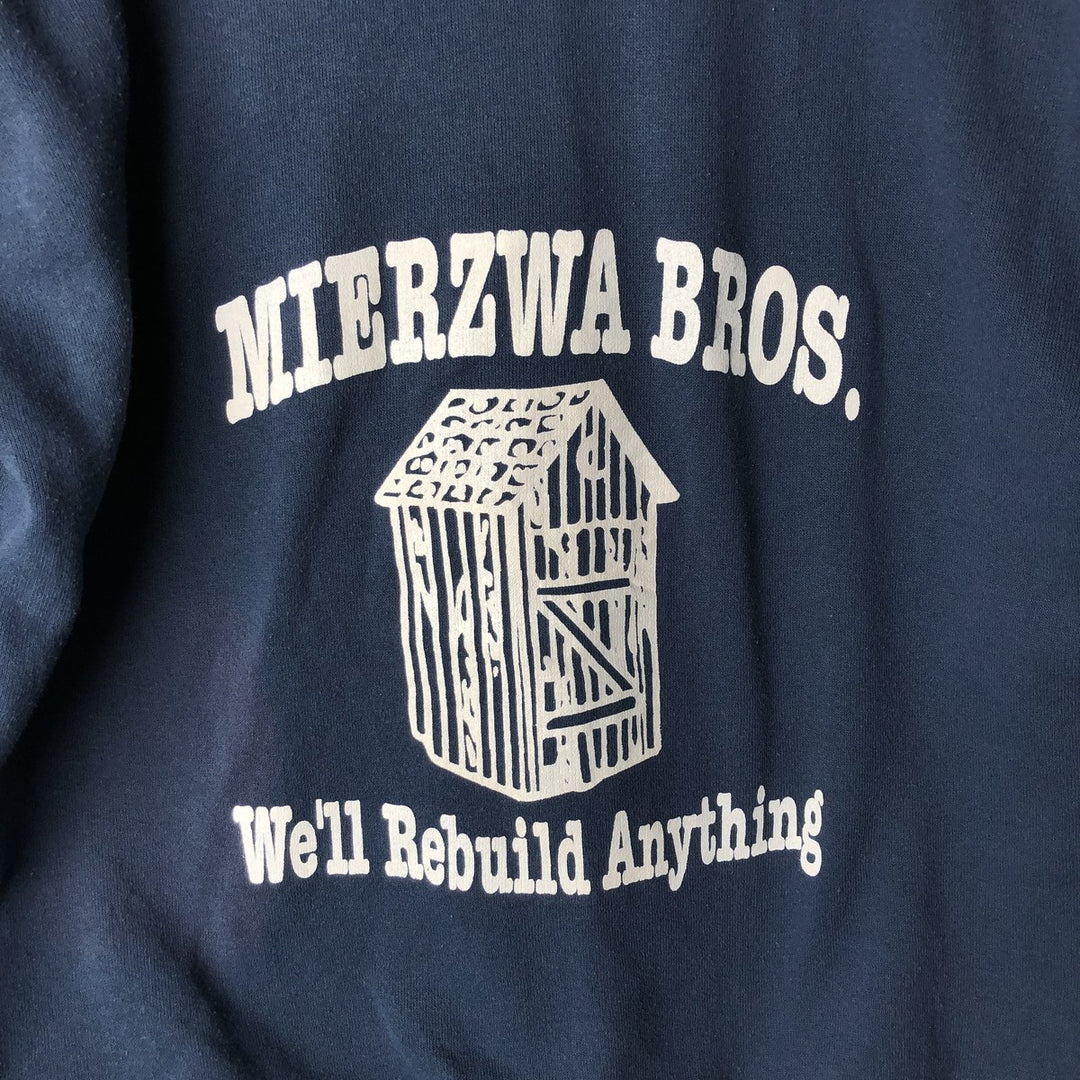 Vintage 90'S ACE SPORTSWEAR full-zip sweatshirt hoodie, made in the USA, men's size XL cotton Navy blue Vintage Second Hand