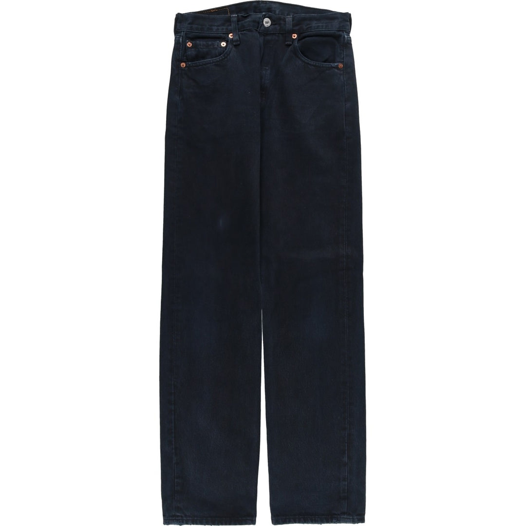 Levi's 501 Euro Model Black Denim Straight Denim Pants, Women's Size L (W29) cotton black type Vintage Second Hand