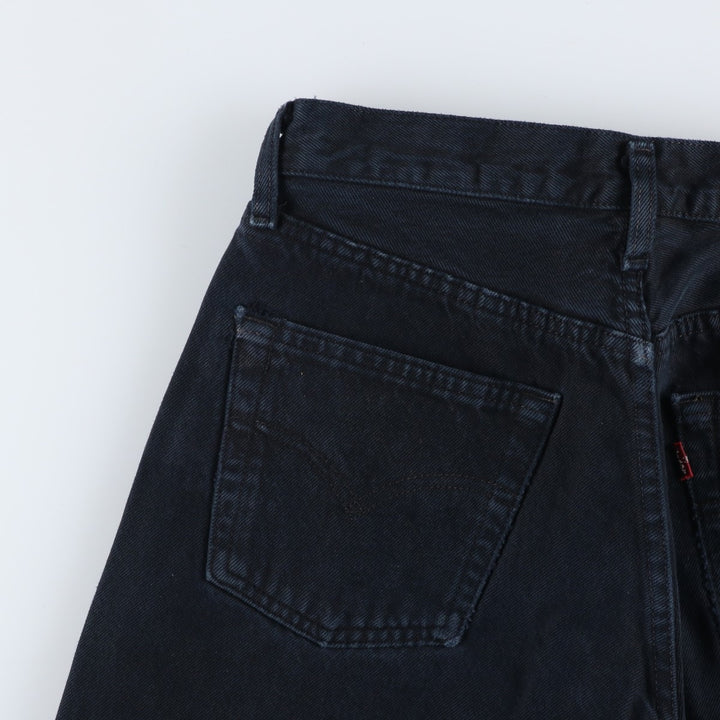 Levi's 501 Euro Model Black Denim Straight Denim Pants, Women's Size L (W29) cotton black type Vintage Second Hand