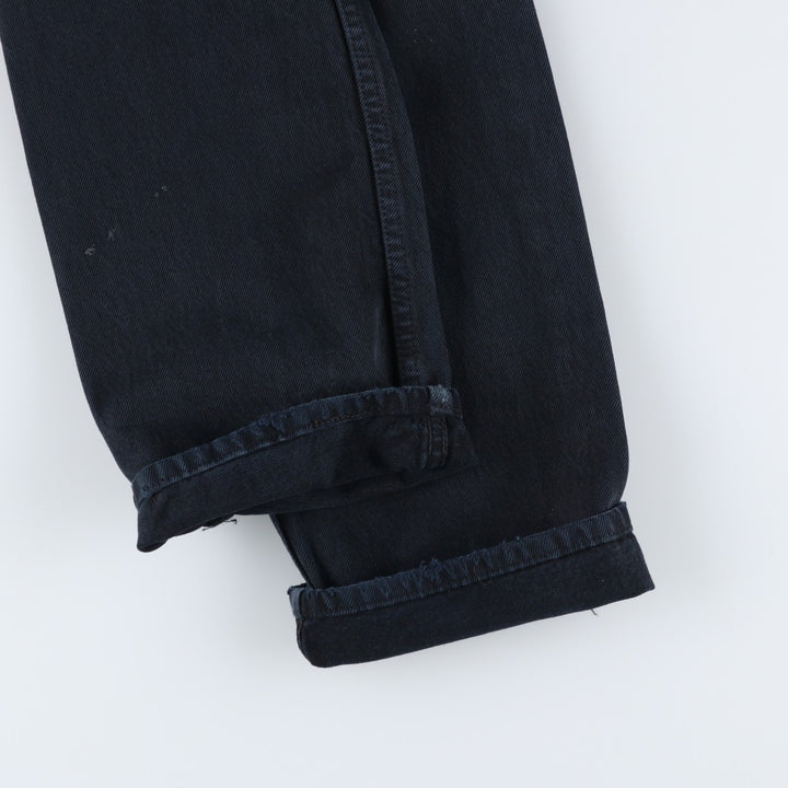 Levi's 501 Euro Model Black Denim Straight Denim Pants, Women's Size L (W29) cotton black type Vintage Second Hand