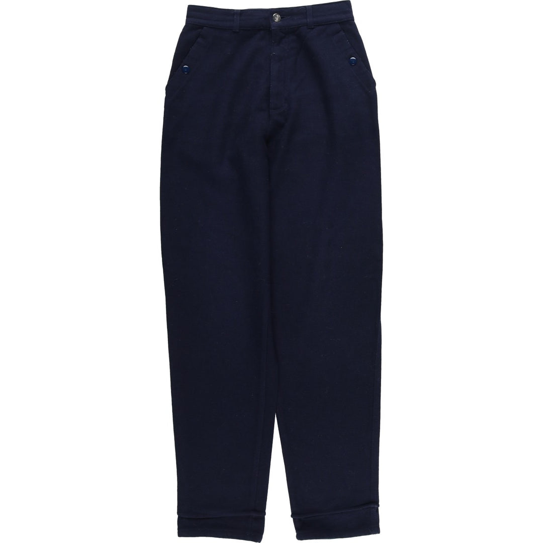his vintage wool tapered pants, made in Italy, women's size M (w26). others navy blue type Vintage Second Hand
