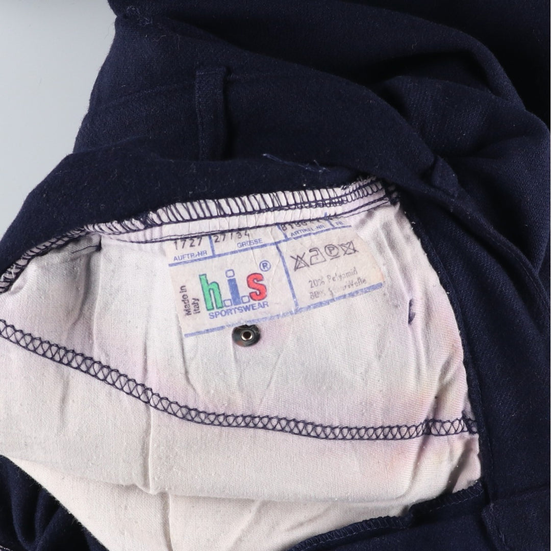 his vintage wool tapered pants, made in Italy, women's size M (w26). others navy blue type Vintage Second Hand