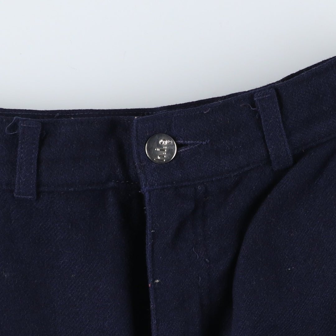 his vintage wool tapered pants, made in Italy, women's size M (w26). others navy blue type Vintage Second Hand