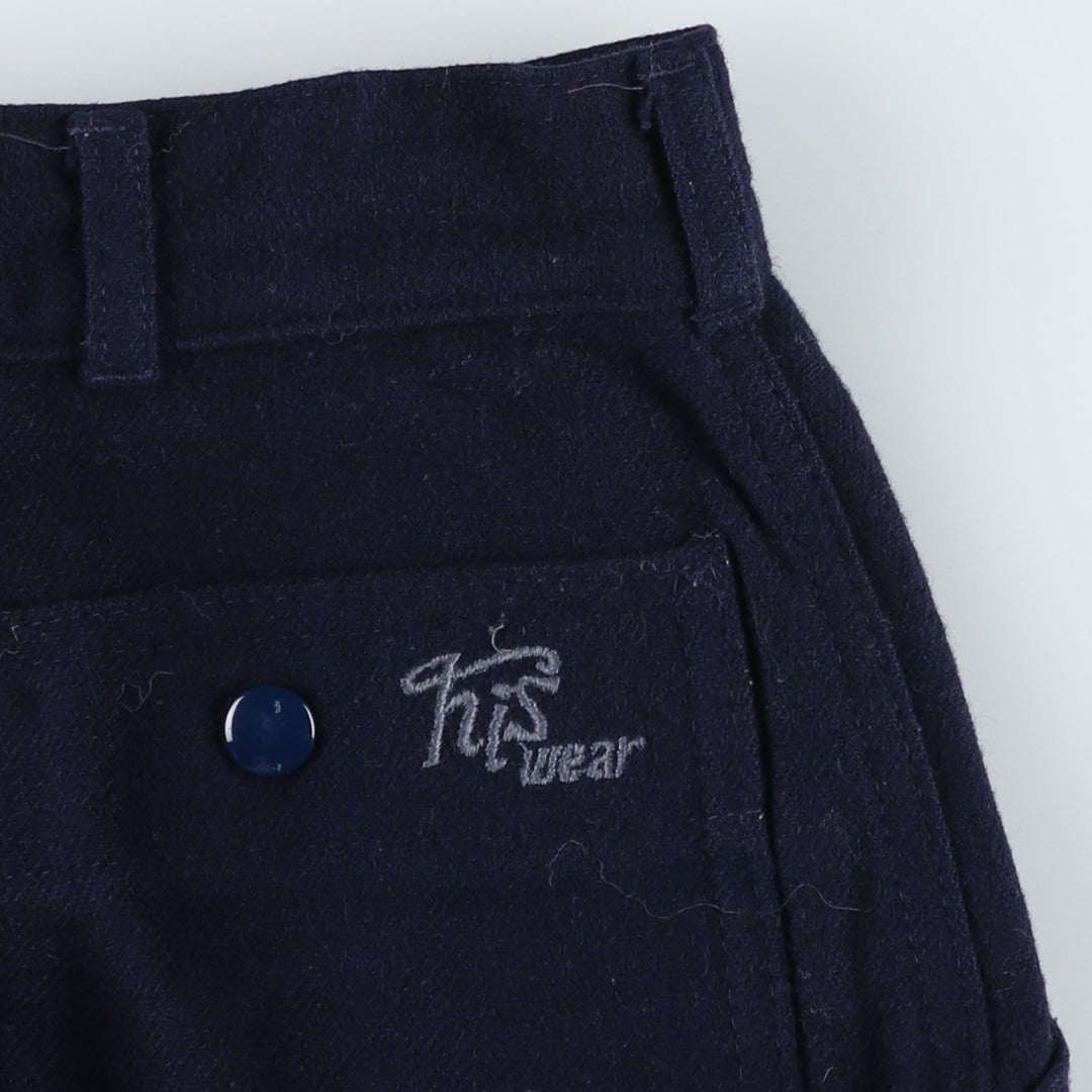 his vintage wool tapered pants, made in Italy, women's size M (w26). others navy blue type Vintage Second Hand