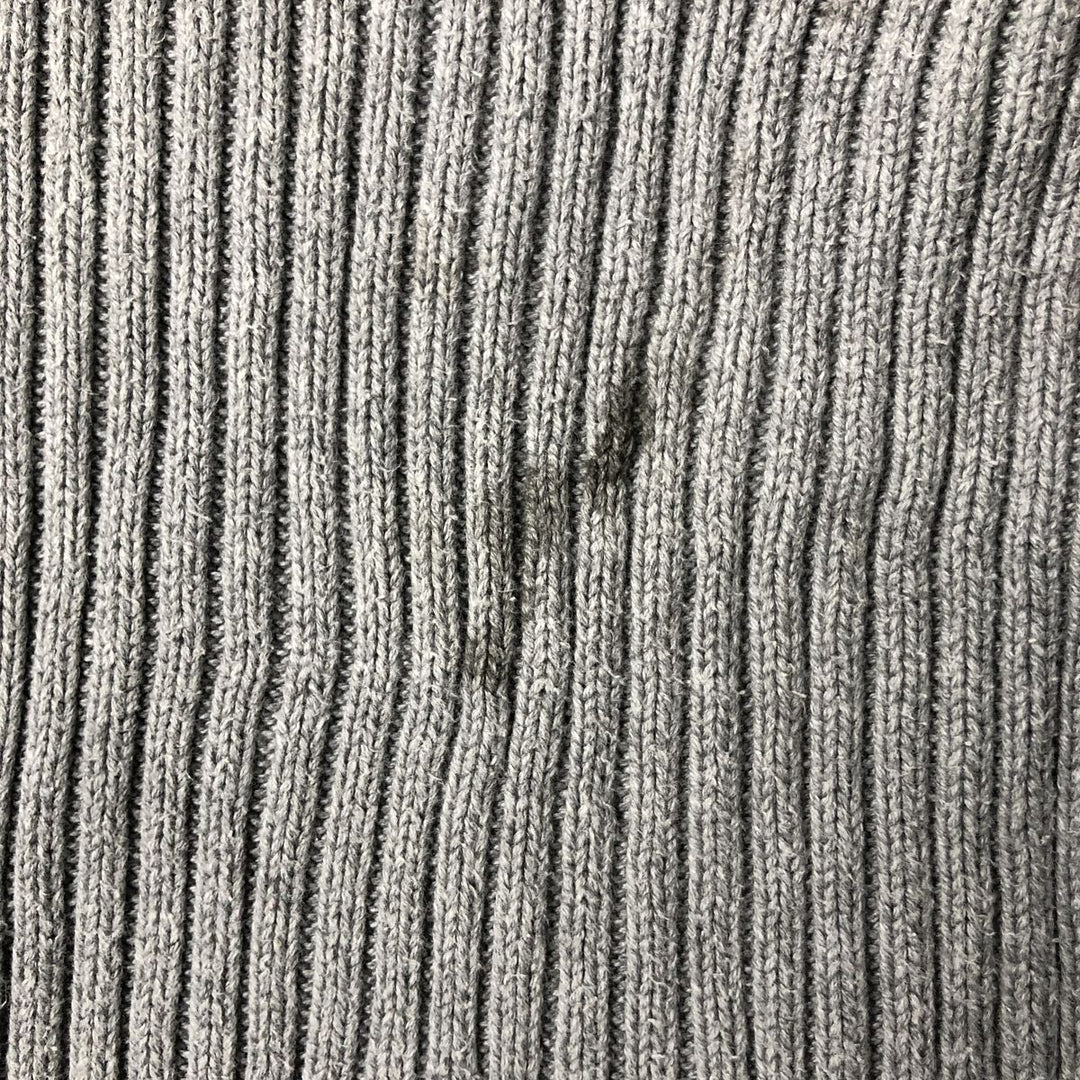 Ralph Lauren Polo Jeans Company Ribbed Driver's Knit Sweater, Men's Size XL cotton gray type Vintage Second Hand