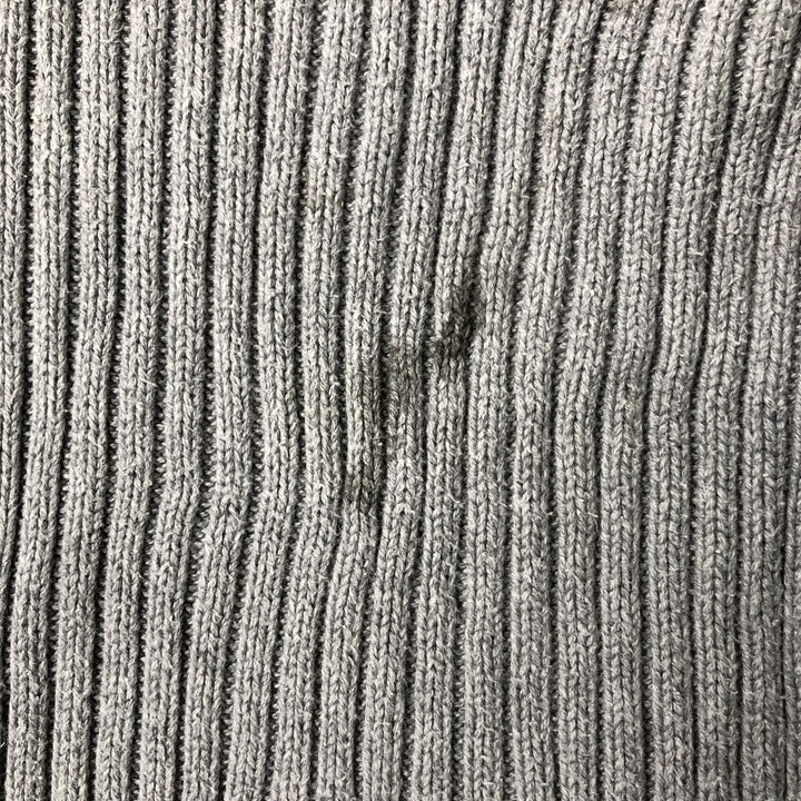 Ralph Lauren Polo Jeans Company Ribbed Driver's Knit Sweater, Men's Size XL cotton gray type Vintage Second Hand