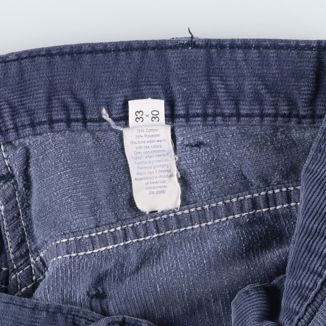 Dickies Branders Men's Vintage Corduroy Pants, Size W31 cotton Navy blue Vintage Second Hand