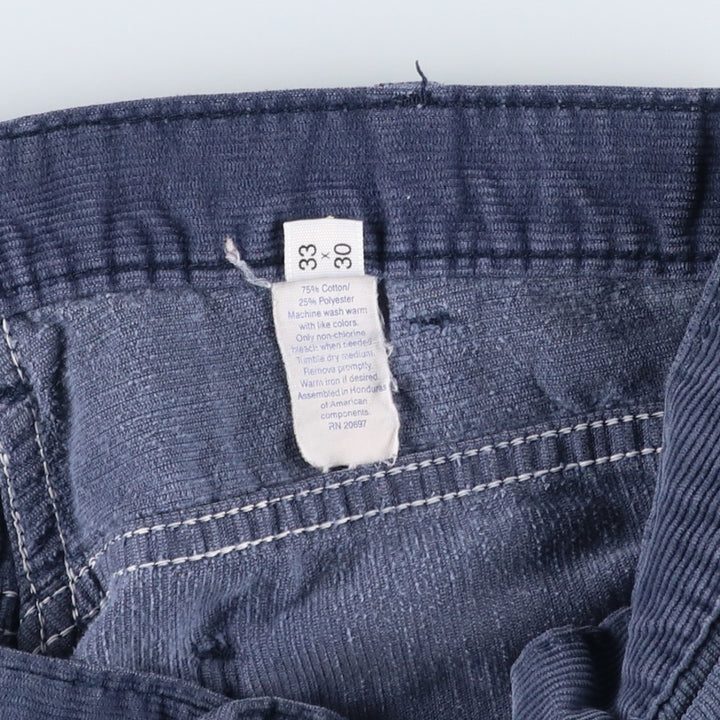 Dickies Branders Men's Vintage Corduroy Pants, Size W31 cotton Navy blue Vintage Second Hand