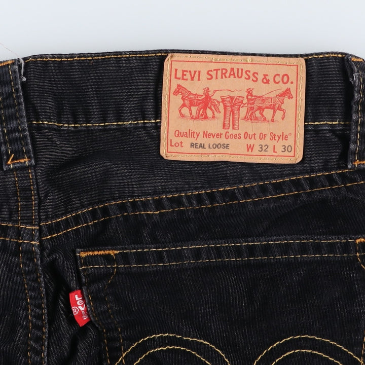 Vintage Levi's Type 1 Corduroy Pants, Men's Size 34 (approx.) cotton black type Vintage Second Hand