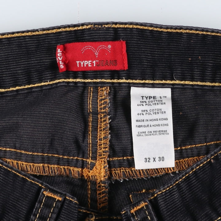 Vintage Levi's Type 1 Corduroy Pants, Men's Size 34 (approx.) cotton black type Vintage Second Hand