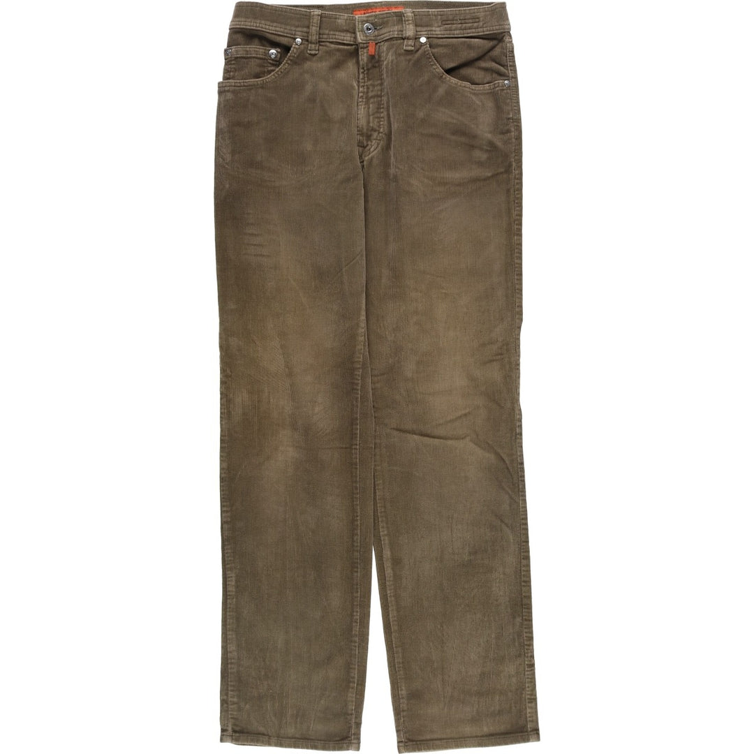 Pierre Cardin DIJON corduroy pants for men, size W32 cotton Khaki type beige Vintage Second Hand