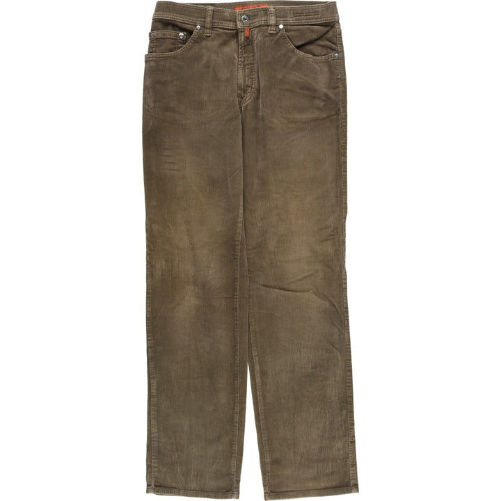Pierre Cardin DIJON corduroy pants for men, size W32 cotton Khaki type beige Vintage Second Hand