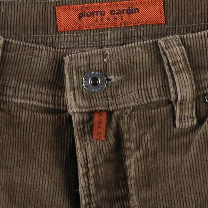 Pierre Cardin DIJON corduroy pants for men, size W32 cotton Khaki type beige Vintage Second Hand