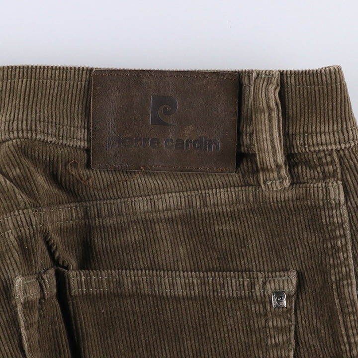 Pierre Cardin DIJON corduroy pants for men, size W32 cotton Khaki type beige Vintage Second Hand
