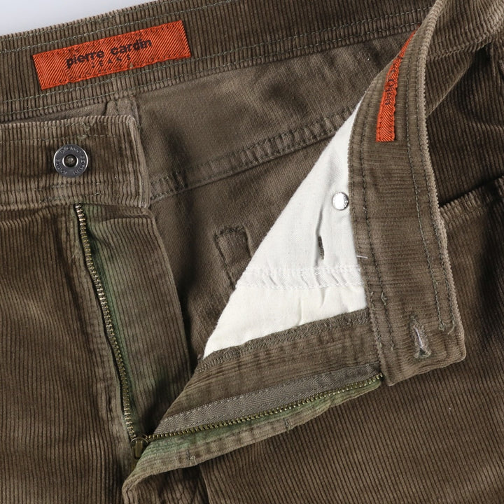 Pierre Cardin DIJON corduroy pants for men, size W32 cotton Khaki type beige Vintage Second Hand