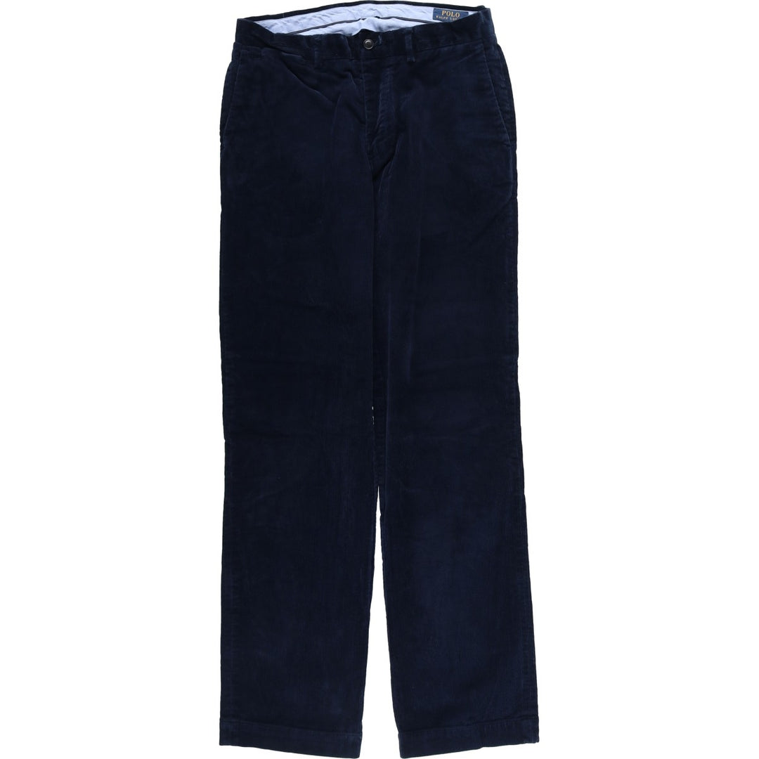 Ralph Lauren POLO RALPH LAUREN CLASSIC FIT corduroy pants, men's, size W30 cotton navy blue type Vintage Second Hand