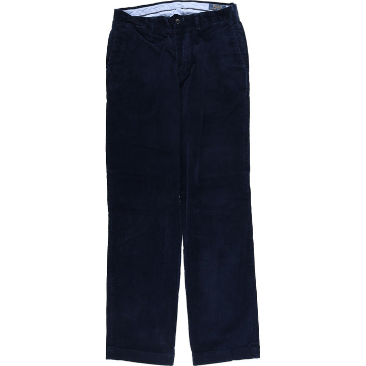 Ralph Lauren POLO RALPH LAUREN CLASSIC FIT corduroy pants, men's, size W30 cotton navy blue type Vintage Second Hand