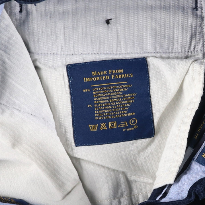 Ralph Lauren POLO RALPH LAUREN CLASSIC FIT corduroy pants, men's, size W30 cotton navy blue type Vintage Second Hand