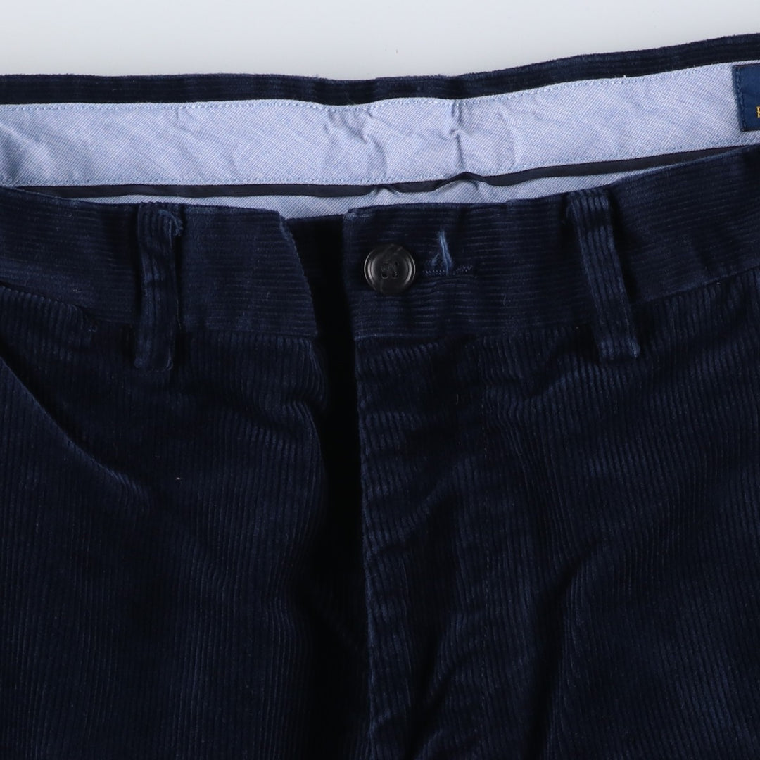 Ralph Lauren POLO RALPH LAUREN CLASSIC FIT corduroy pants, men's, size W30 cotton navy blue type Vintage Second Hand
