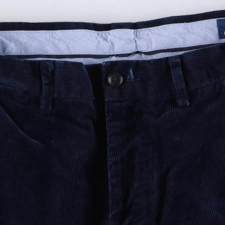 Ralph Lauren POLO RALPH LAUREN CLASSIC FIT corduroy pants, men's, size W30 cotton navy blue type Vintage Second Hand