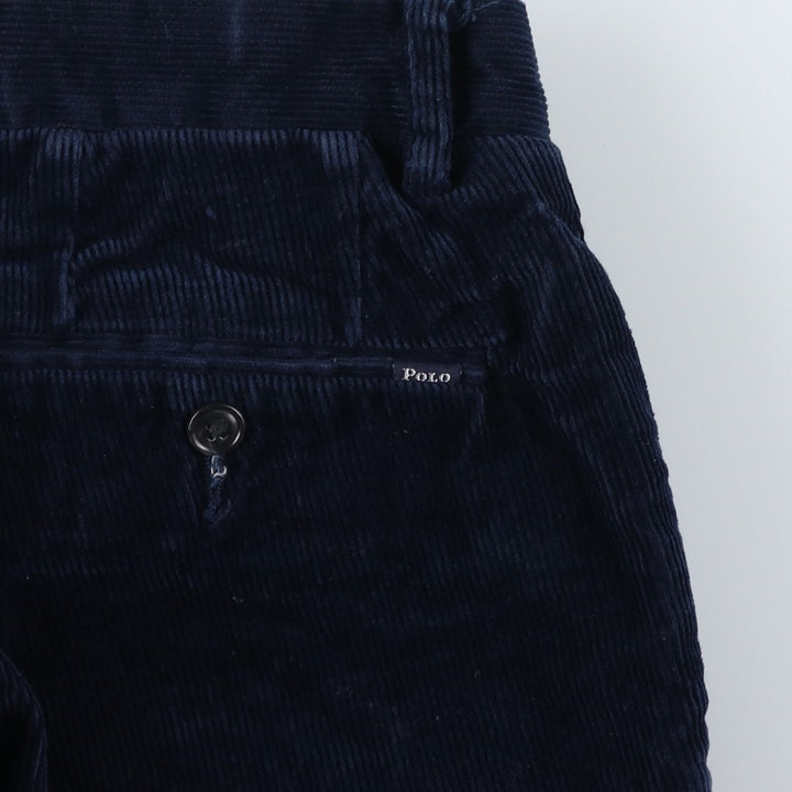 Ralph Lauren POLO RALPH LAUREN CLASSIC FIT corduroy pants, men's, size W30 cotton navy blue type Vintage Second Hand