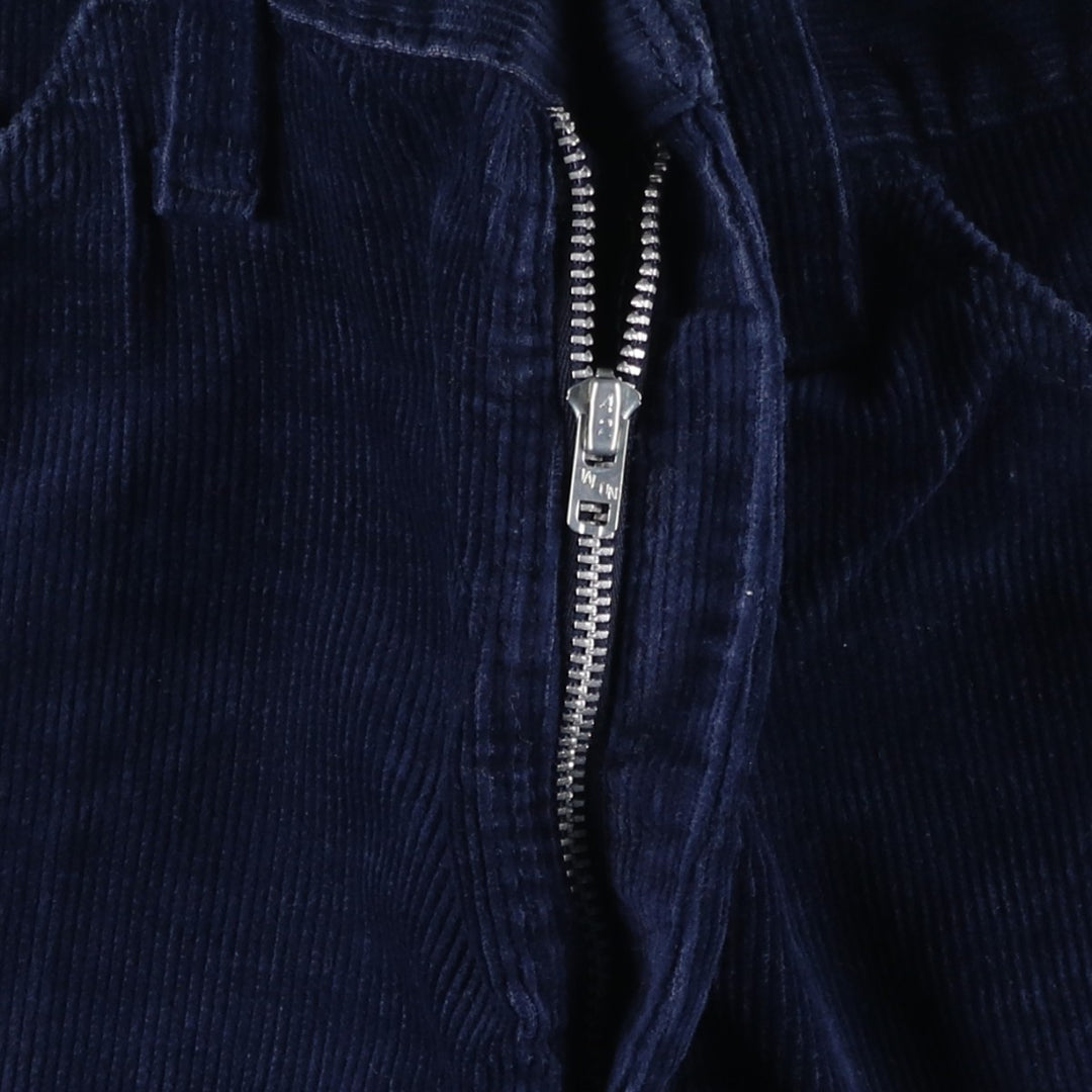 Vintage Flare-Cut Corduroy Pants, Men's Size W33 unclear navy blue type Vintage Second Hand