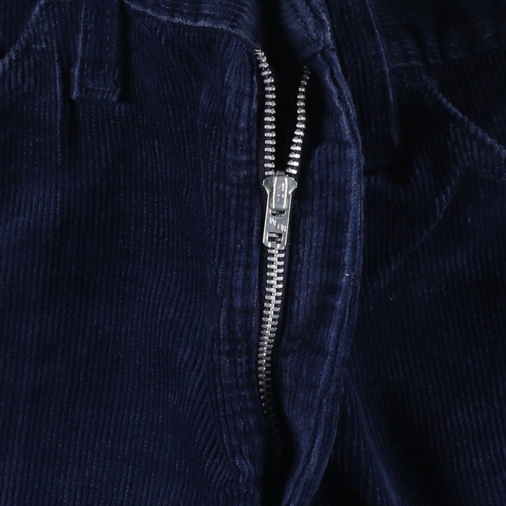 Vintage Flare-Cut Corduroy Pants, Men's Size W33 unclear navy blue type Vintage Second Hand