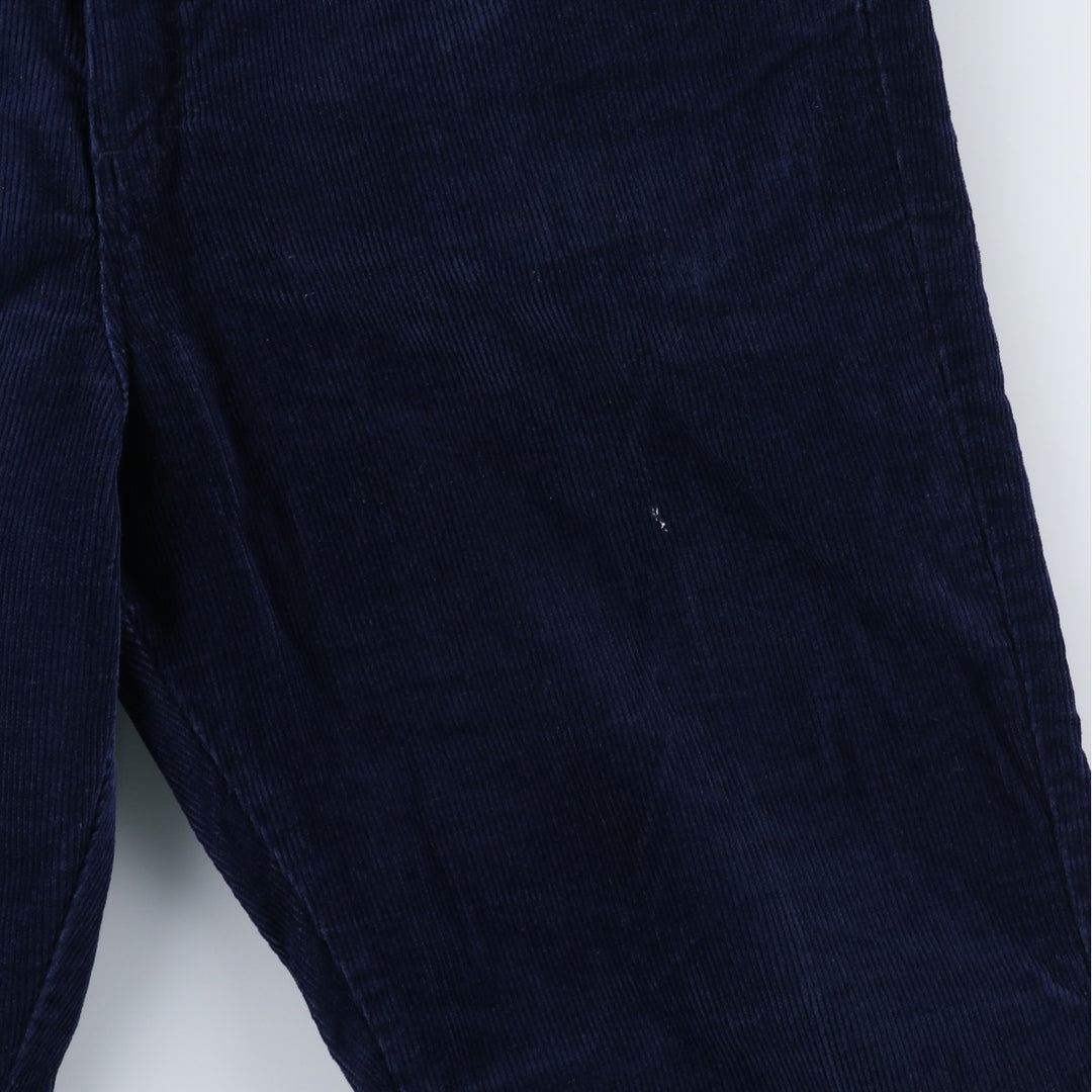 Vintage Flare-Cut Corduroy Pants, Men's Size W33 unclear navy blue type Vintage Second Hand