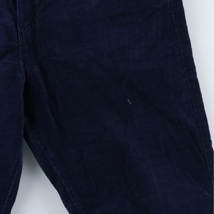 Vintage Flare-Cut Corduroy Pants, Men's Size W33 unclear navy blue type Vintage Second Hand