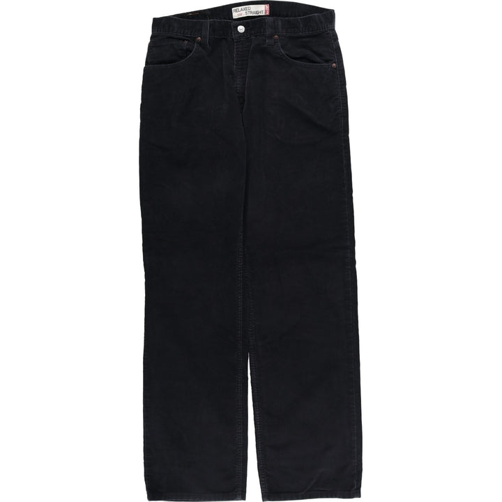 90s-00'S Vintage Levi's 559 Relaxed Straight Corduroy Pants, Men's, Size W33 cotton black type Vintage Second Hand