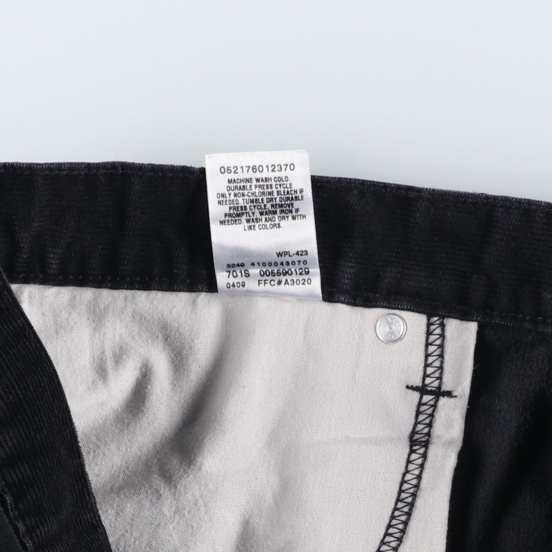 90s-00'S Vintage Levi's 559 Relaxed Straight Corduroy Pants, Men's, Size W33 cotton black type Vintage Second Hand