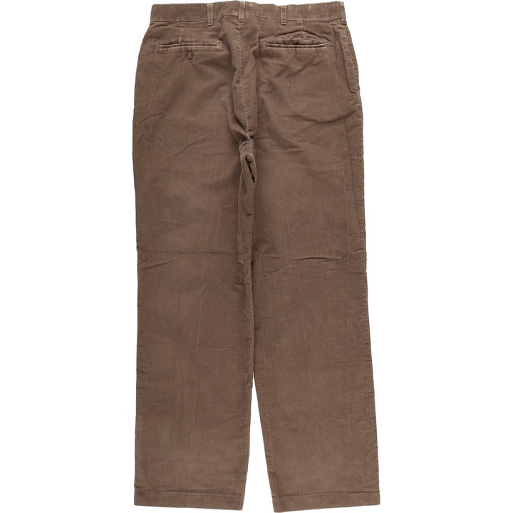 Haggar Corduroy Pants for Men, W33 cotton beige type brown Vintage Second Hand