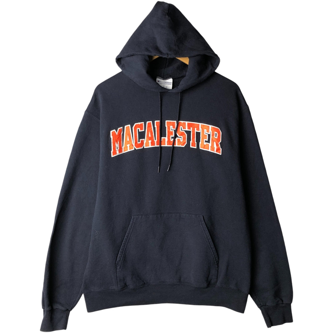 Champion Authentic Athletics Wear College Pullover Hoodie, Men's Size L cotton navy blue type Vintage Second Hand