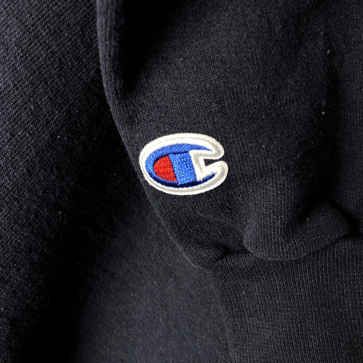 Champion Authentic Athletics Wear College Pullover Hoodie, Men's Size L cotton navy blue type Vintage Second Hand