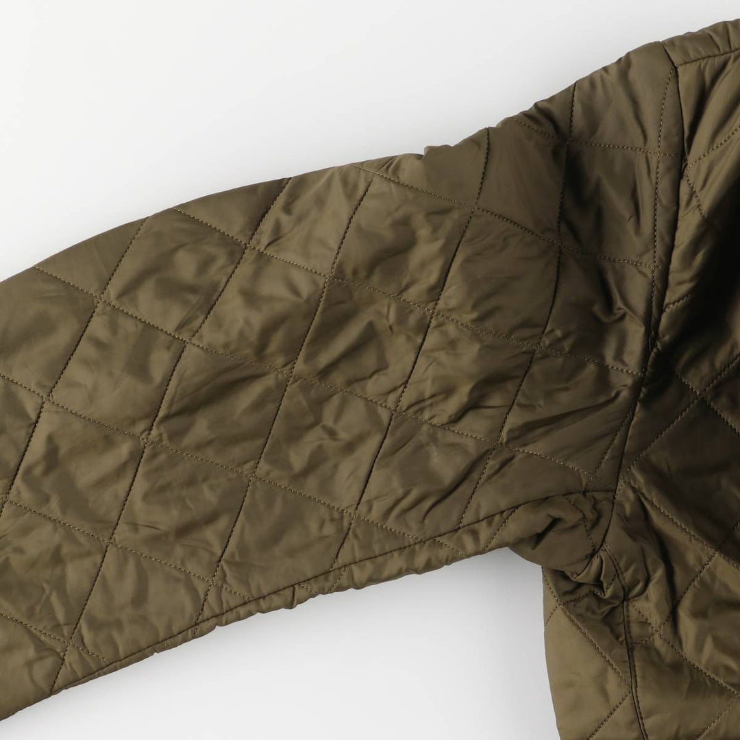 2000s~ Barbour Polo Club Saddlemoor 3-Warrant Quilted Puffer Jacket, Men's Size L polyamide Khaki type Vintage Second Hand