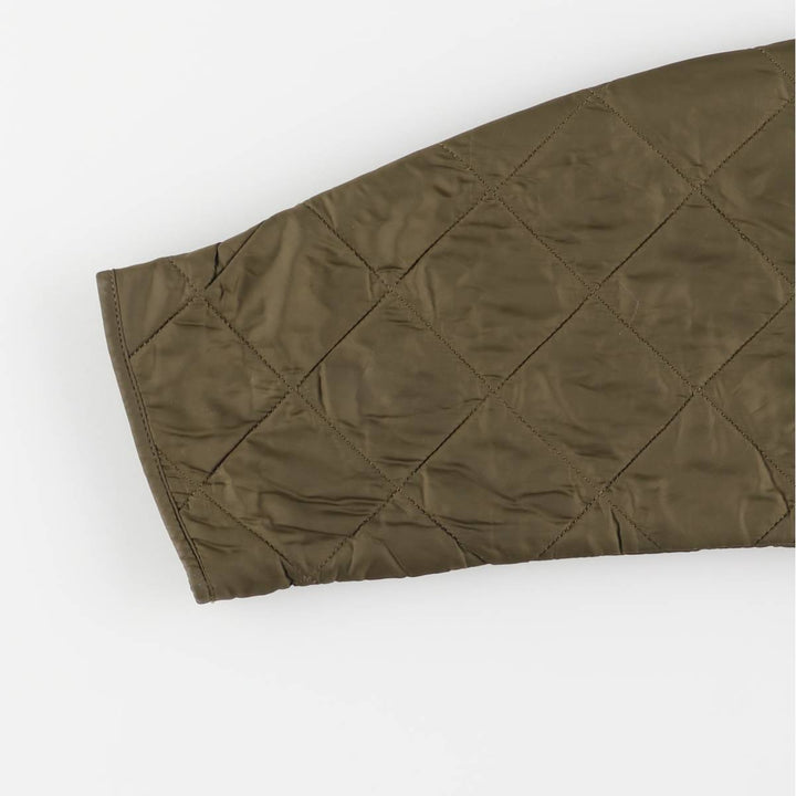 2000s~ Barbour Polo Club Saddlemoor 3-Warrant Quilted Puffer Jacket, Men's Size L polyamide Khaki type Vintage Second Hand