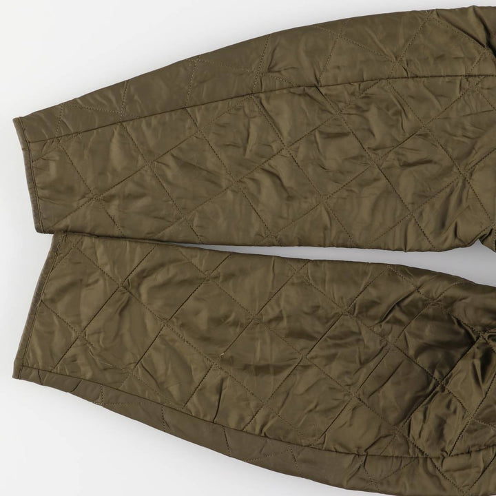 2000s~ Barbour Polo Club Saddlemoor 3-Warrant Quilted Puffer Jacket, Men's Size L polyamide Khaki type Vintage Second Hand