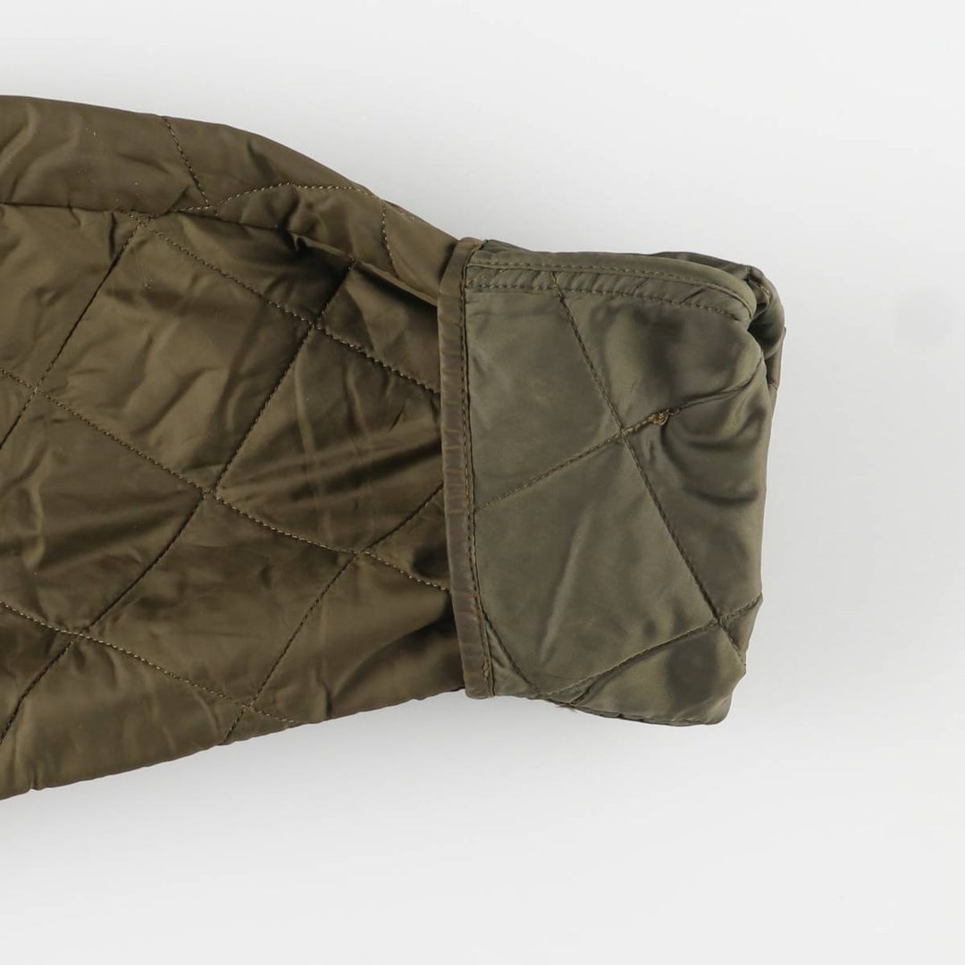 2000s~ Barbour Polo Club Saddlemoor 3-Warrant Quilted Puffer Jacket, Men's Size L polyamide Khaki type Vintage Second Hand