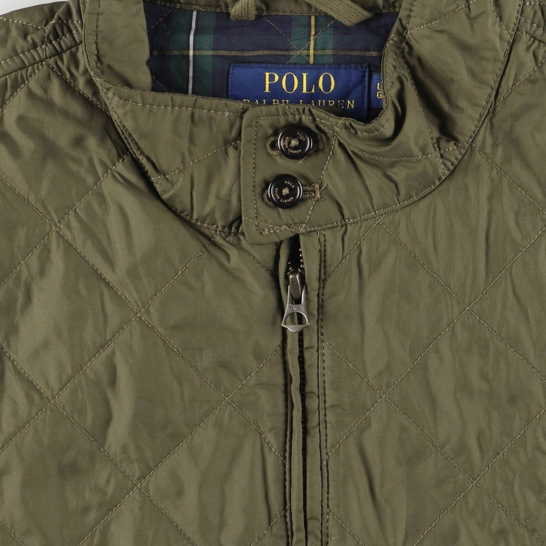 Ralph Lauren POLO RALPH LAUREN Quilted Jacket, Puffer Jacket, Harrington Jacket polyester Khaki type Vintage Second Hand