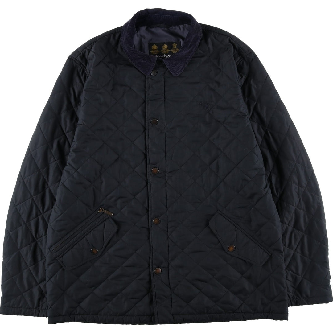 2000'S Barbour 3-Warrant Quilted Puffer Jacket, Men's XL polyester black type Vintage Second Hand