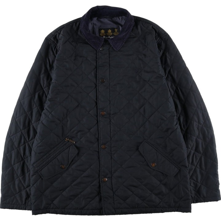 2000'S Barbour 3-Warrant Quilted Puffer Jacket, Men's XL polyester black type Vintage Second Hand