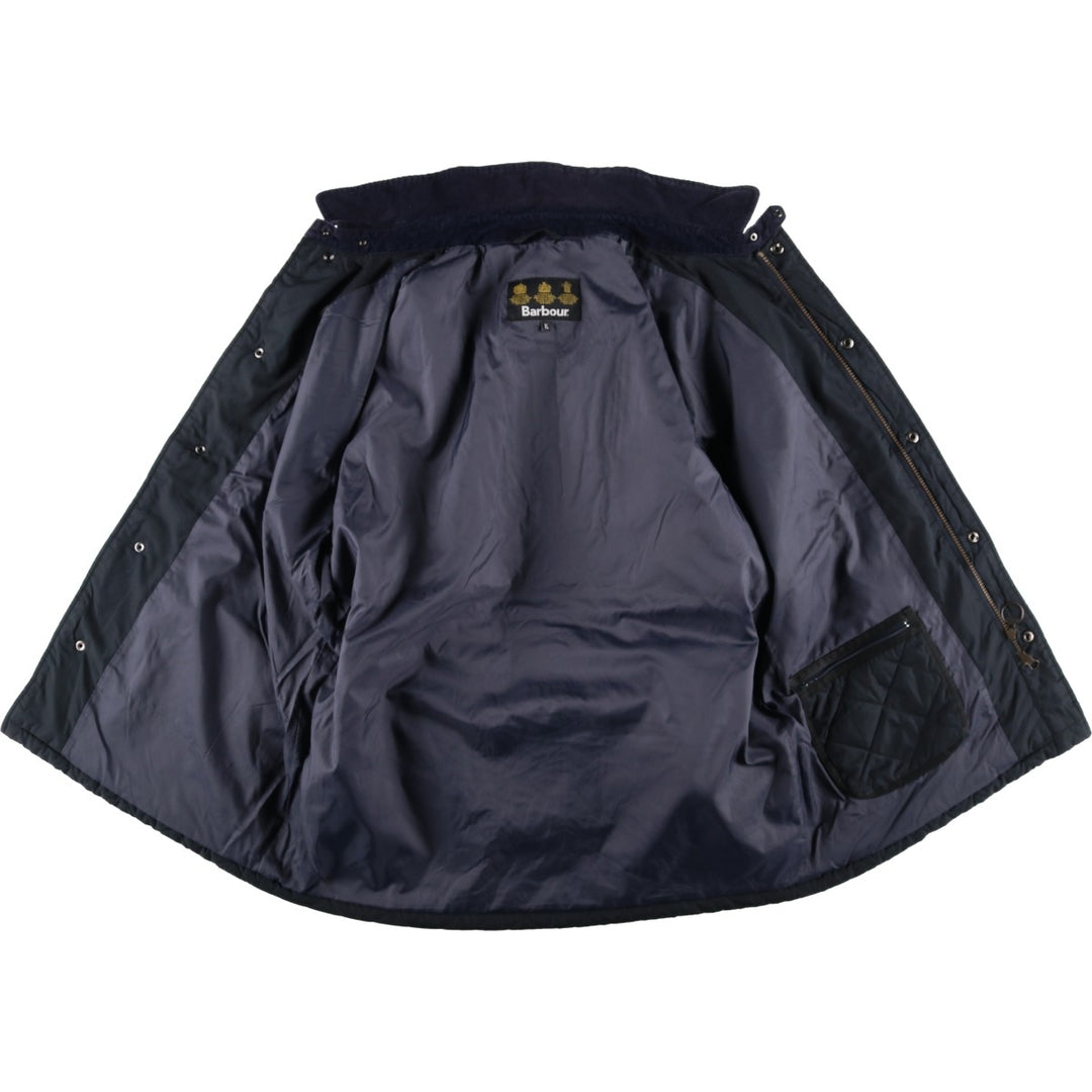 2000'S Barbour 3-Warrant Quilted Puffer Jacket, Men's XL polyester black type Vintage Second Hand