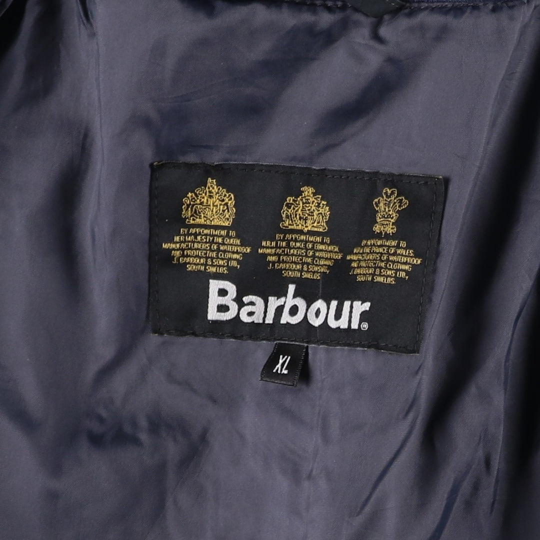 2000'S Barbour 3-Warrant Quilted Puffer Jacket, Men's XL polyester black type Vintage Second Hand